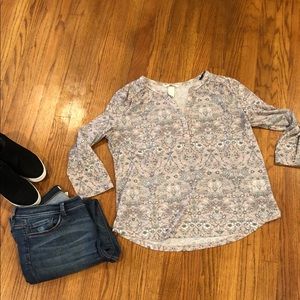 ♥️ EUC Mauve and Black Blouse ♥️